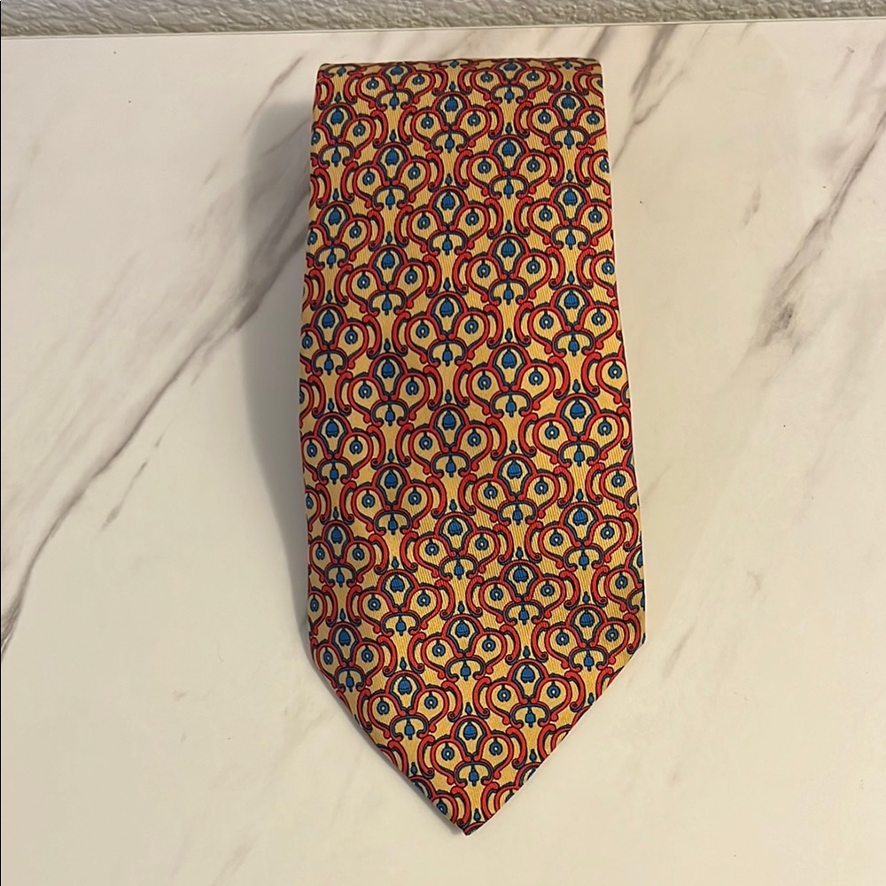 Hermes Mens Silk Tie